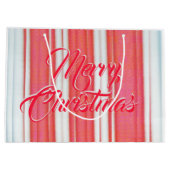 Holiday Stripes Große Geschenktüte (Rückseite)