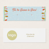 Holiday Study Earring Display Card (Vorne & Hinten)