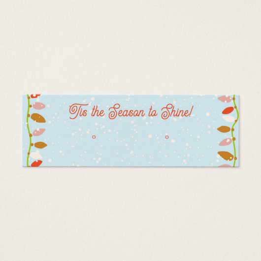 Holiday Study Earring Display Card (Vorderseite)