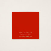 Holiday Study Earring Display Card (Rückseite)