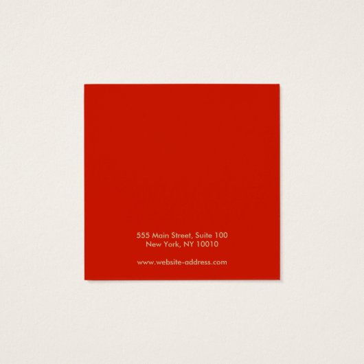 Holiday Study Earring Display Card (Rückseite)