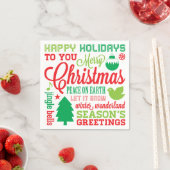 Holiday Subway Art Napkins Serviette (Beispiel)