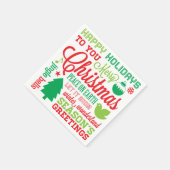 Holiday Subway Art Napkins Serviette (Ecke)