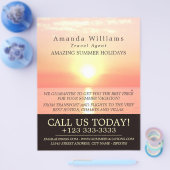 Holiday Sunset, Travel Agent Advertising Flyer (Einzeln)