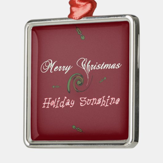 Holiday Sunshine Collection Silbernes Ornament (Links)