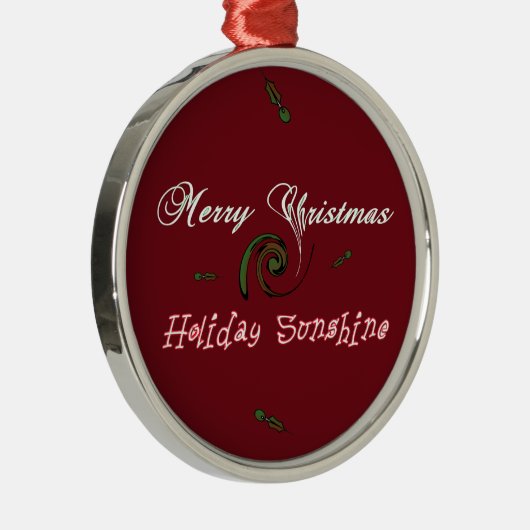 Holiday Sunshine Collection Silbernes Ornament (Rechts)