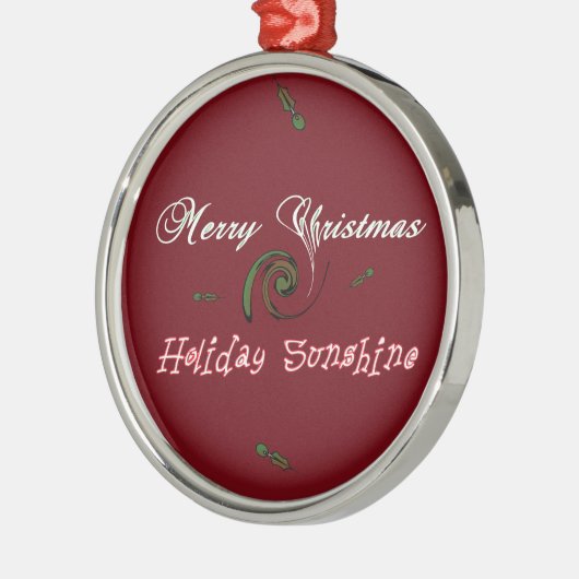 Holiday Sunshine Collection Silbernes Ornament (Links)