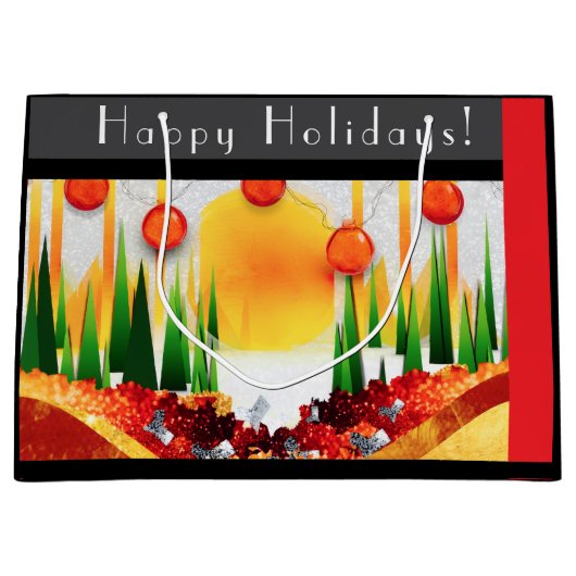 HOLIDAY SUNSHINE WITHIN THE PINES :) GROßE GESCHENKTÜTE (Vorderseite)