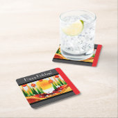 HOLIDAY SUNSHINE WITHIN THE PINES :) RECHTECKIGER PAPPUNTERSETZER (Vor Ort)