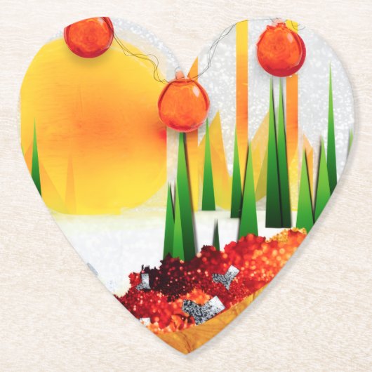 HOLIDAY SUNSHINE WITHIN THE PINES :) UNTERSETZER (Vorderseite)