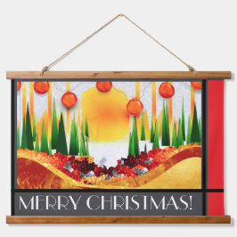 HOLIDAY SUNSHINE WITHIN THE PINES :) WANDTEPPICH MIT HOLZRAHMEN