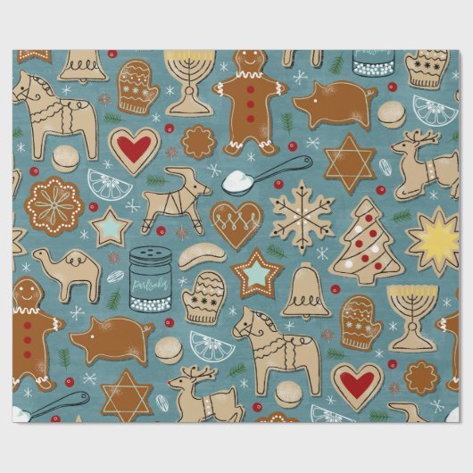 Holiday Sweate Cookie Backpackpapier Geschenkpapier (Flach)