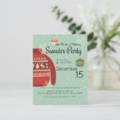 Holiday Sweater Party Einladung (Stehend Vorderseite)