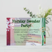 Holiday Sweater Party Einladungen (Stehend Vorderseite)
