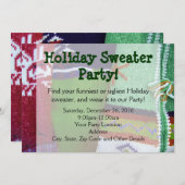 Holiday Sweater Party Einladungen (Vorne/Hinten)