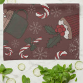 Holiday Sweet Leckereien Geschirrtuch (Gefaltet)