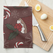 Holiday Sweet Leckereien Geschirrtuch (Viertel Falte)