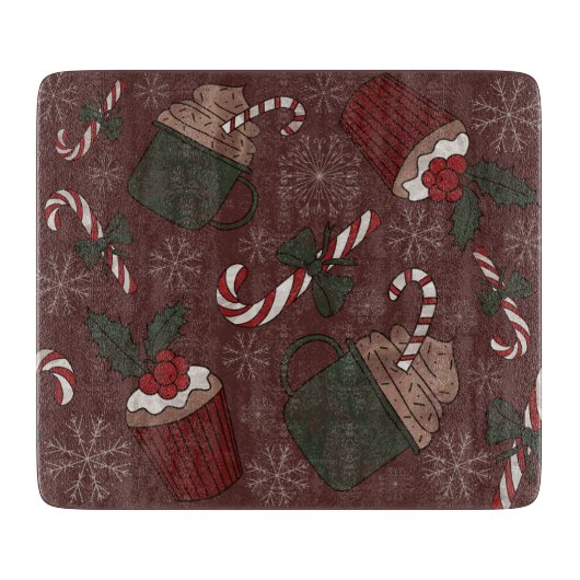 Holiday Sweet Leckereien Schneidebrett (Vorderseite)