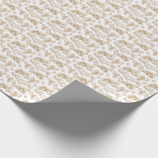 Holiday Sweets- Coco (Sheer) Wrapping Paper Geschenkpapier (Ecke)