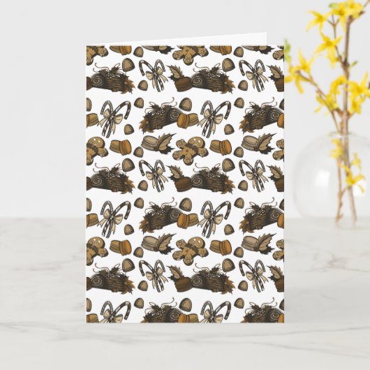 Holiday Sweets- Coco (Solid) Large Gift Bag Karte (Gelbe Blume)