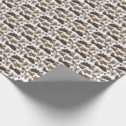 Holiday Sweets- Coco (Solid) Wrapping Paper Geschenkpapier (Ecke)