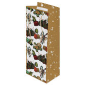 Holiday Sweets Geschenktüte Für Weinflaschen (Rückseite Schrägansicht)