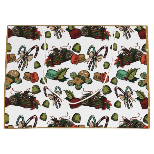 Holiday Sweets Große Geschenktüte (Vorderseite)