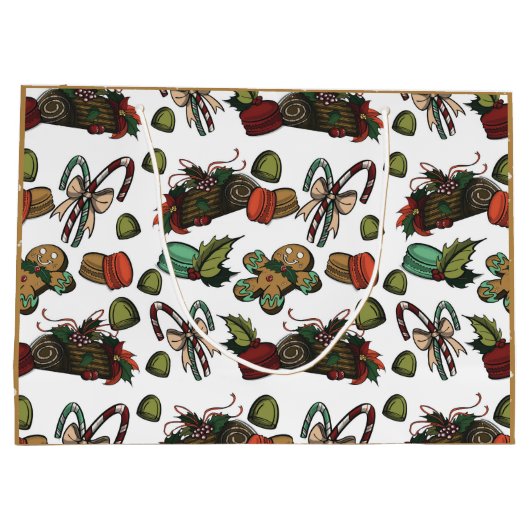 Holiday Sweets Große Geschenktüte (Rückseite)