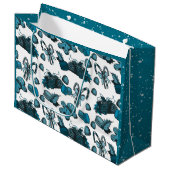 Holiday Sweets- Ice (Solid) Große Geschenktüte (Vorderseite Schrägansicht)