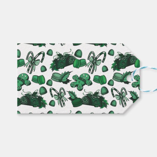 Holiday Sweets- Mint (Solid) Geschenkanhänger (Vorderseite (Horizontal))