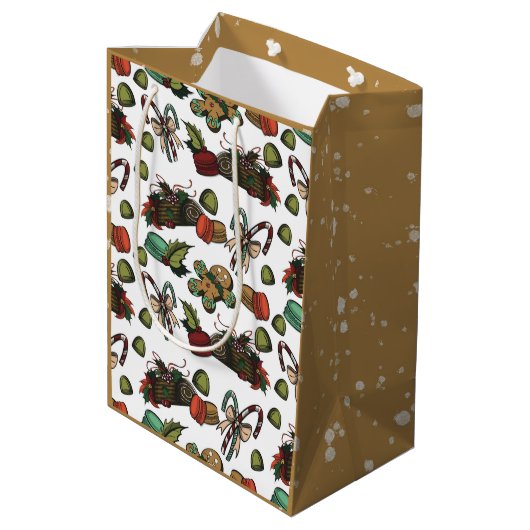 Holiday Sweets Mittlere Geschenktüte (Rückseite Schrägansicht)