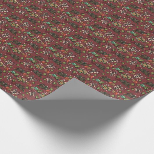 Holiday Sweets- Peppermint (Color) Geschenkpapier (Ecke)