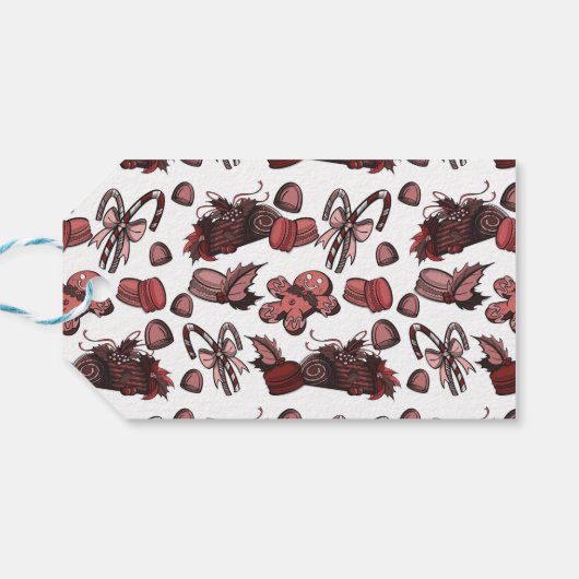 Holiday Sweets- Peppermint (Solid) Geschenkanhänger (Rückseite Horizontal)