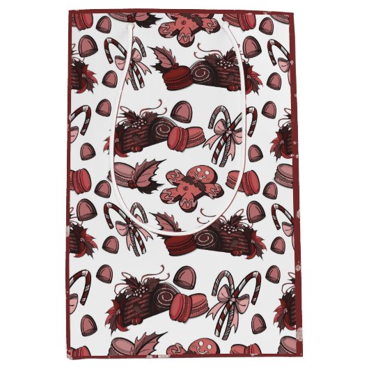 Holiday Sweets- Peppermint (Solid) Mittlere Geschenktüte (Vorderseite)