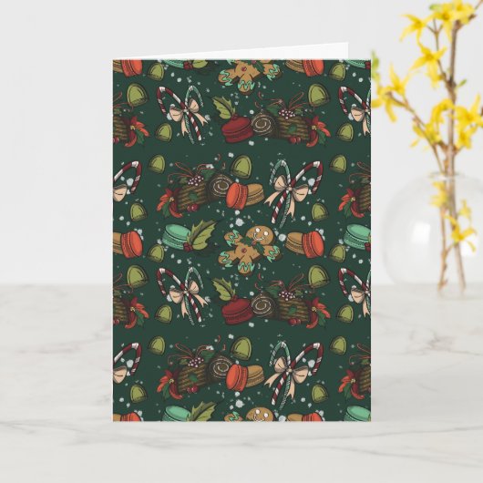 Holiday Sweets- Pine (Color) Karte (Gelbe Blume)