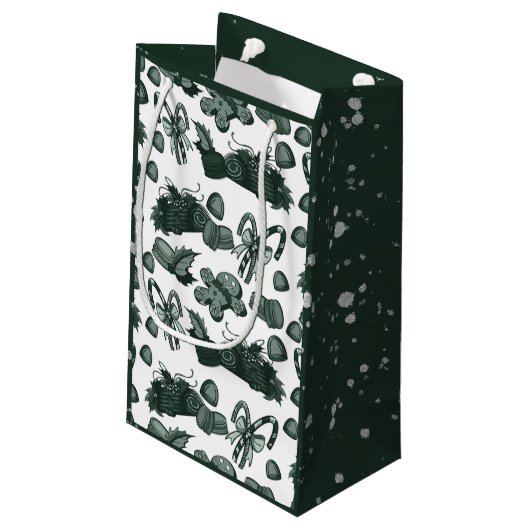 Holiday Sweets- Pine (Solid) Kleine Geschenktüte (Rückseite Schrägansicht)
