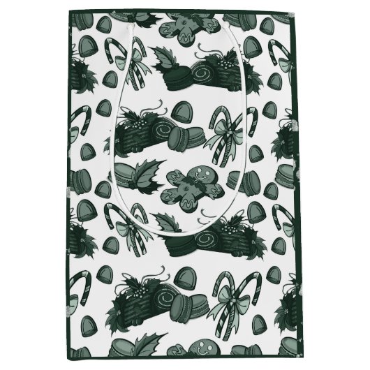 Holiday Sweets- Pine (Solid) Mittlere Geschenktüte (Vorderseite)