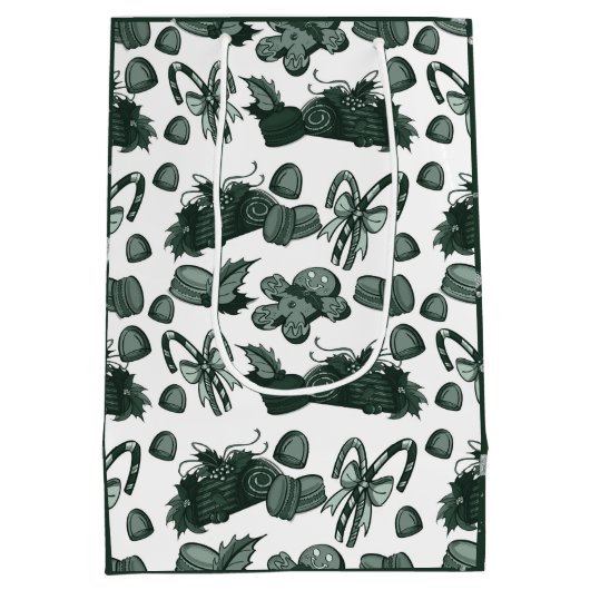 Holiday Sweets- Pine (Solid) Mittlere Geschenktüte (Rückseite)