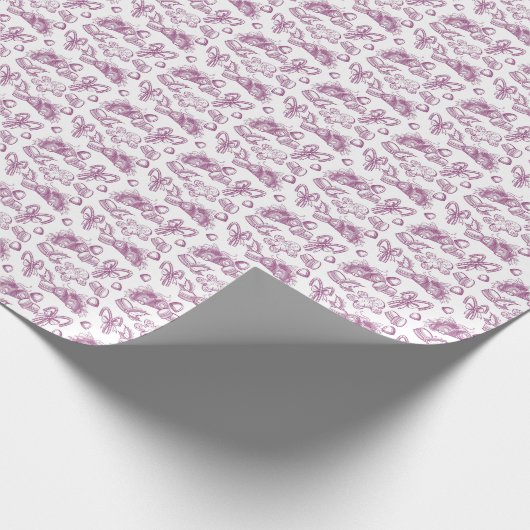 Holiday Sweets- Sugar Plum (Sheer) Geschenkpapier (Ecke)