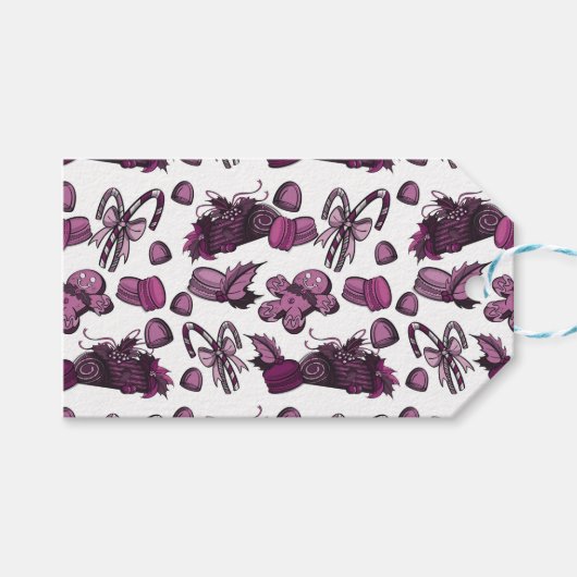 Holiday Sweets- Sugar Plum (Solid) Geschenkanhänger (Vorderseite (Horizontal))