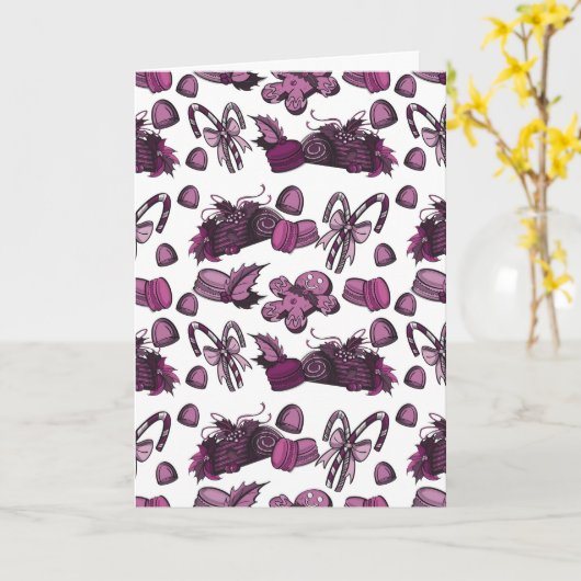 Holiday Sweets- Sugar Plum (Solid) Karte (Gelbe Blume)