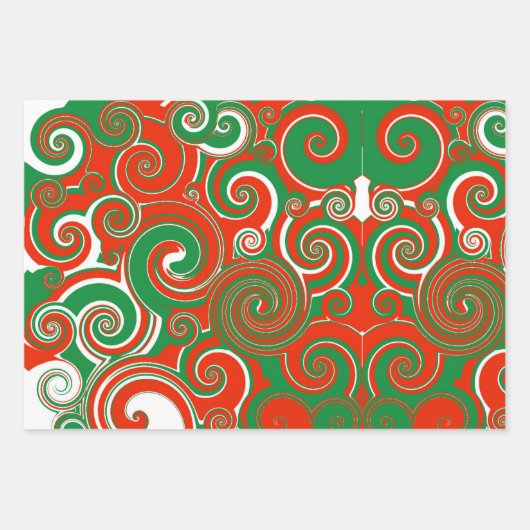 Holiday Swirl Geschenkpapier Set (Vorderseite 2)