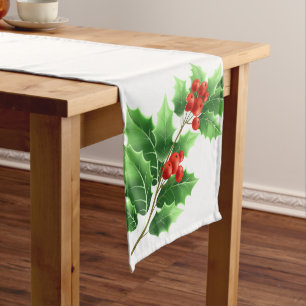 Holiday Table Runner Holly Großer Tischläufer