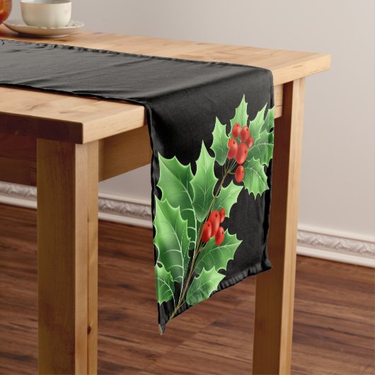 Holiday Table Runner Holly Mittelgroßer Tischläufer (Beispiel)
