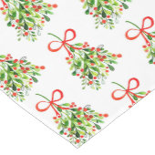 Holiday Table Runner-Mistletoe Mittelgroßer Tischläufer (Ecke)