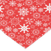 Holiday Table Runner Red Snowflake Kurz Kurz Ta Mittelgroßer Tischläufer (Ecke)