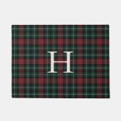 Holiday Tartan Monogram Fußmatte (Vorderseite)