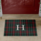 Holiday Tartan Monogram Fußmatte