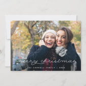 Holiday Tartan | Weihnachts-Fotokarte Feiertagskarte (Vorderseite)