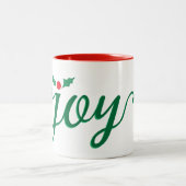 Holiday Tasse Join Script mit Holly Accent (Mittel)